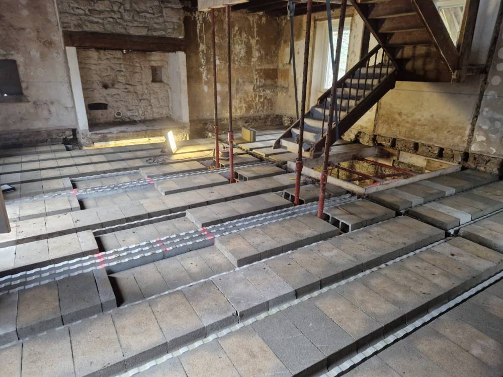 REMPLACEMENT PLANCHER BOIS PAR PLANCHER BETON 1